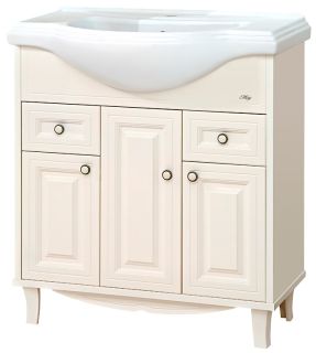 Напольная тумба под раковину Misty Шармель 80см бежевый